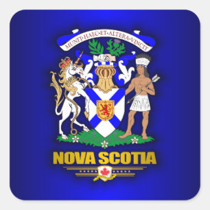 Neuschottland COA Quadratischer Aufkleber