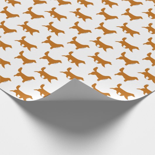 Neuschottland-Enten-läutendes Retriever-Packpapier Geschenkpapier (Ecke)