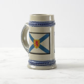Neuschottland-Flagge Bierglas (Vorderseite Links)