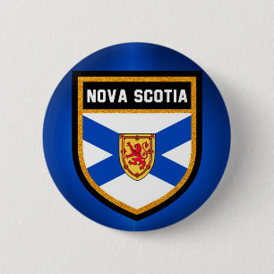 Neuschottland-Flagge Button