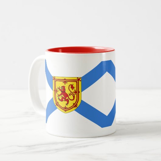 Neuschottland-Kaffeeteeschalen-Tasse Zweifarbige Tasse (Vorderseite Links)