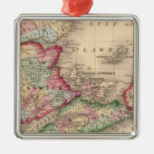 Neuschottland, New-Brunswick, Karte durch Mitchell Ornament Aus Metall (Vorne)