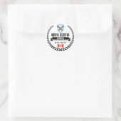 Neuschottland Runder Aufkleber (Tasche)