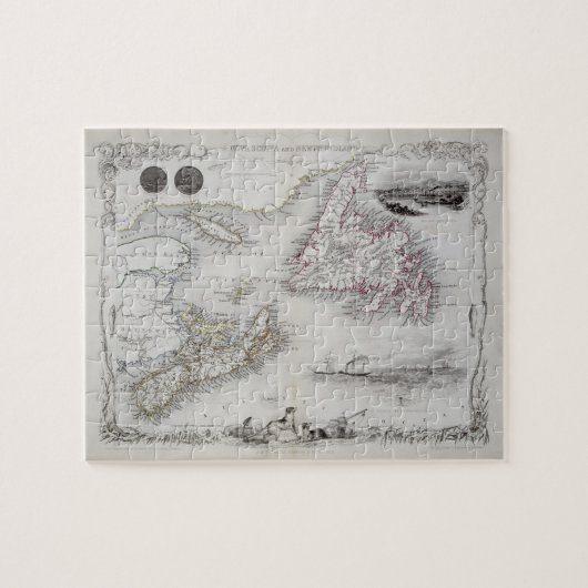 Neuschottland und Neufundland, von einer Reihe von Puzzle (Horizontal)