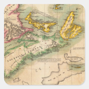 Neuschottland und New-Brunswick 44 Quadratischer Aufkleber