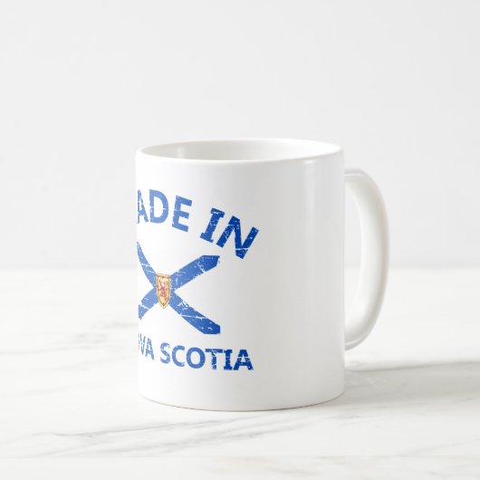 Neuschottland-Wappen Kaffeetasse (VorderseiteRechts)