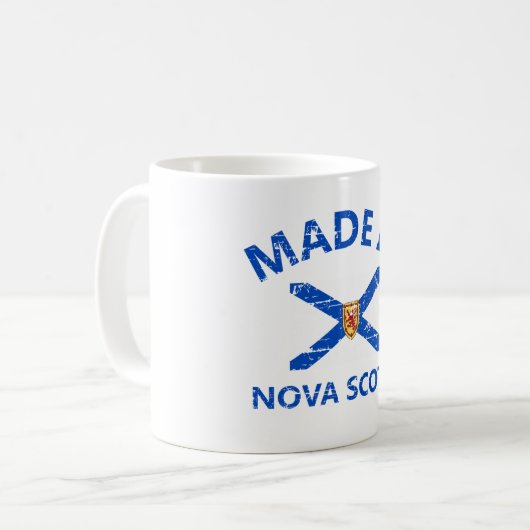 Neuschottland-Wappen Kaffeetasse (Vorderseite Links)