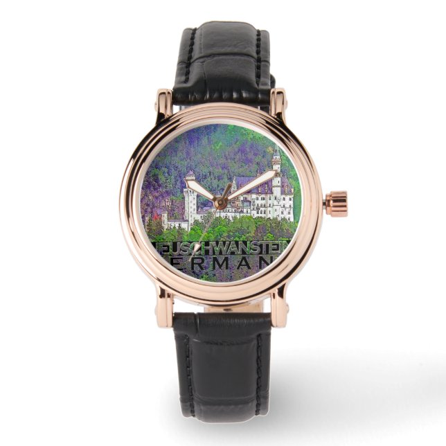 Neuschwanstein Armbanduhr (Vorderseite)