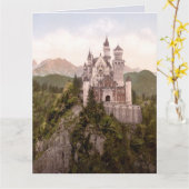 NEUSCHWANSTEIN-BAYERN-DEUTSCHLAND-GEBIRGSschloss Karte (Gelbe Blume)