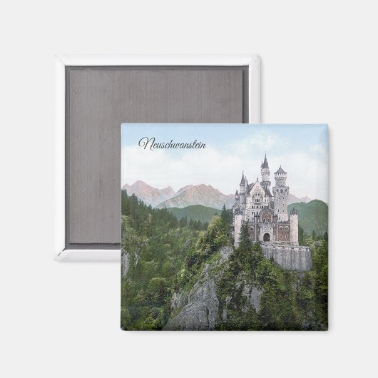 Neuschwanstein - Bayern - Deutschland Magnet (Vorderseite/Rückseite)