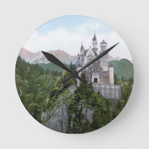Neuschwanstein Castle 5 Runde Wanduhr