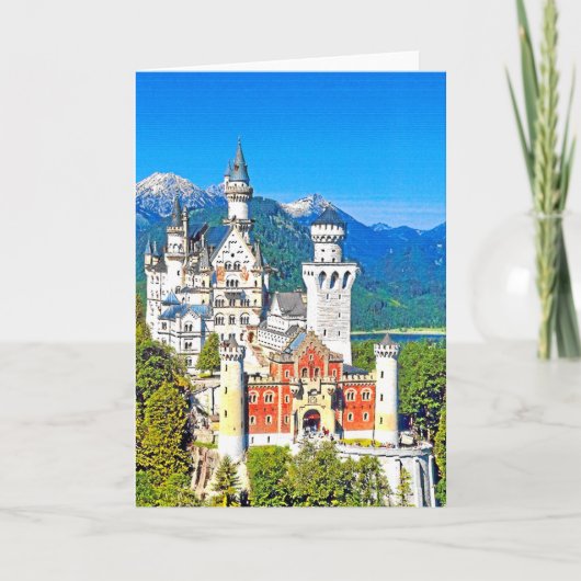 NEUSCHWANSTEIN CASTLE, DEUTSCHLAND KARTE (Vorderseite)