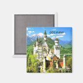 NEUSCHWANSTEIN CASTLE, DEUTSCHLAND MAGNET (Vorderseite/Rückseite)