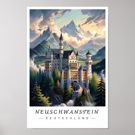 Neuschwanstein Castle Germany Wall Art, Bavaria Poster (Vorne)