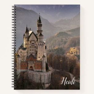 Neuschwanstein Castle Landschaftlich SpiralNoteboo Notizblock
