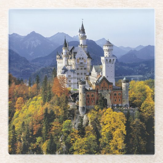 Neuschwanstein ist eines von drei glasuntersetzer (Vorderseite)