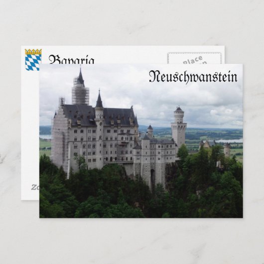 Neuschwanstein Postkarte (Vorne/Hinten)