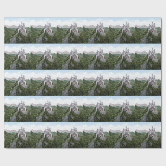 Neuschwanstein-Schloss 5 Geschenkpapier (Flach)