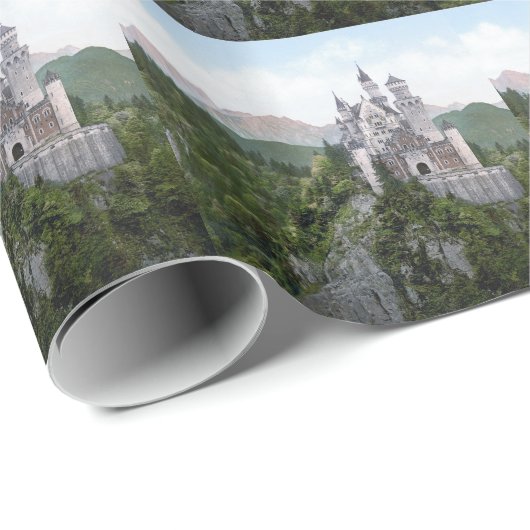 Neuschwanstein-Schloss 5 Geschenkpapier (Rolleneckpunkt)