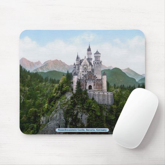 Neuschwanstein-Schloss, Bayern, Deutschland Mousepad (Mit Mouse)