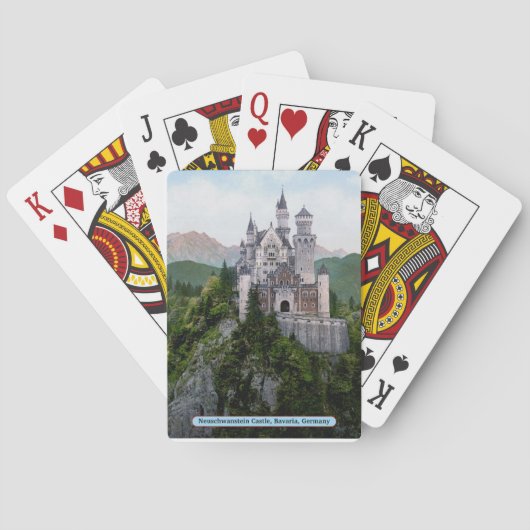 Neuschwanstein-Schloss, Bayern, Deutschland Spielkarten (Rückseite)