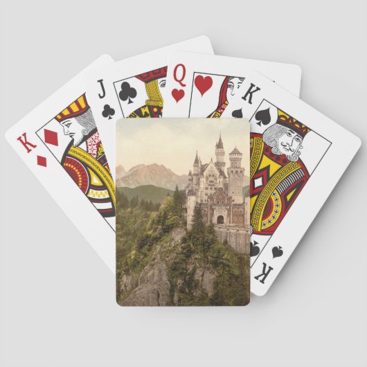 Neuschwanstein-Schloss, Bayern, Deutschland Spielkarten (Rückseite)