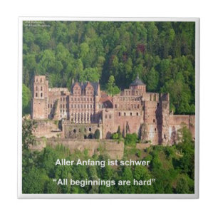 Neuschwanstein Schloss Frankfurt & Deutsches Zitat Fliese