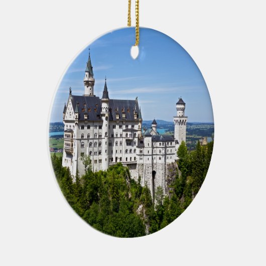 Neuschwanstein-Schloss Keramik Ornament (Rechts)