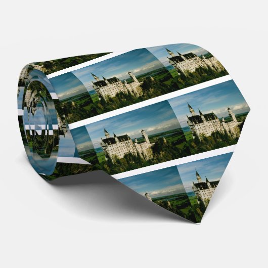 Neuschwanstein-Schloss Krawatte (Gerollt)