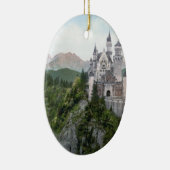 Neuschwanstein-Schloss-Lithographie Keramikornament (Rechts)
