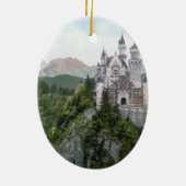 Neuschwanstein-Schloss-Lithographie Keramikornament (Hinten)
