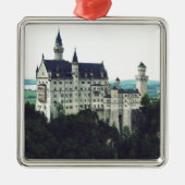 Neuschwanstein-Schloss Silbernes Ornament (Vorne)