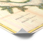 Neuse River North Carolina Antike Karte Poster (Ecke)