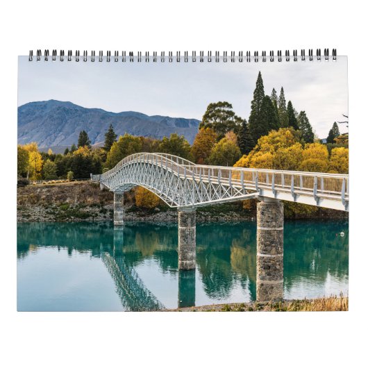 Neuseeland 2025 Kalender mit Landschaftlichen Orte (Rückseite)