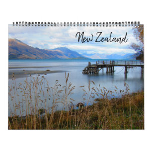 Neuseeland 2026 (mit Orten) groß Kalender