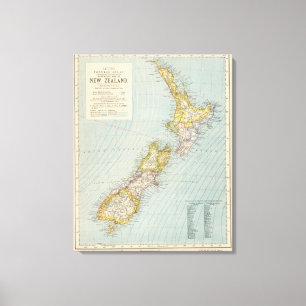 Neuseeland 4 leinwanddruck