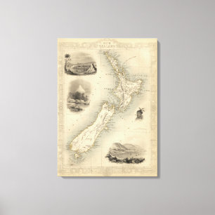 Neuseeland 4 leinwanddruck