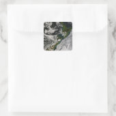 Neuseeland 5 quadratischer aufkleber (Tasche)