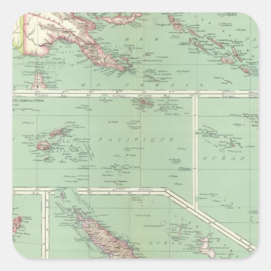 Neuseeland 6 quadratischer aufkleber (Vorderseite)