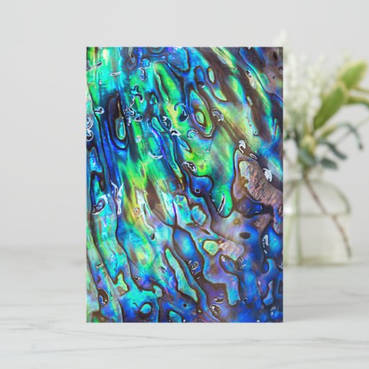 Neuseeland Abalone Paua Muschel Muster 1 (Stehend Vorderseite)