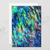 Neuseeland Abalone Paua Muschel Muster 1 (Vorne/Hinten)