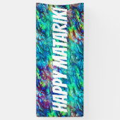 Neuseeland Abalone Paua Muschel Muster 1 Banner (Vertikal)