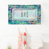 Neuseeland Abalone Paua Muschel Muster 1 Banner (Insitu)