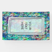 Neuseeland Abalone Paua Muschel Muster 1 Banner (Horizontal)