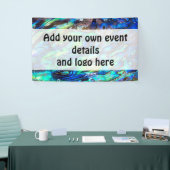 Neuseeland Abalone Paua Muschel Muster 1 Banner (Messeveranstaltung)