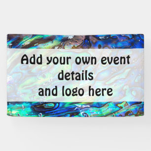 Neuseeland Abalone Paua Muschel Muster 1 Banner