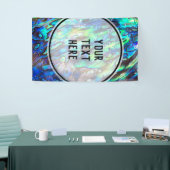 Neuseeland Abalone Paua Muschel Muster 1 Banner (Messeveranstaltung)