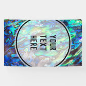 Neuseeland Abalone Paua Muschel Muster 1 Banner (Horizontal)