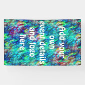 Neuseeland Abalone Paua Muschel Muster 1 Banner (Horizontal)