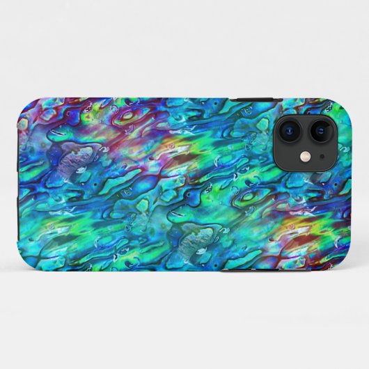 Neuseeland Abalone Paua Muschel Muster 1 Case-Mate iPhone Hülle (Rückseite (Horizontal))